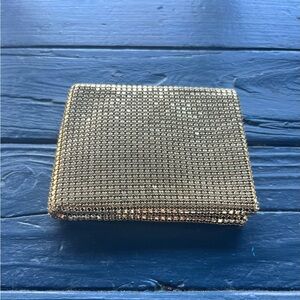 Chic Vintage Gold Mesh Women's Bi-Fold Wallet by Evans  Luxe Metallic MCM Fun